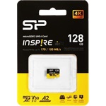 Silicon Power 128GB Inspire (+adapter) UHS-1 Class10 U3 V30 A2 vízálló ütésálló microSDXC memóriakártya BOX fekete-sárga
