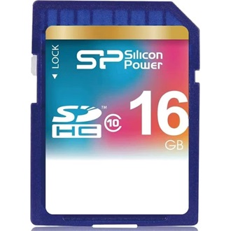 Silicon Power 16GB UHS-1 Class10 U1 SDHC memóriakártya BOX kék