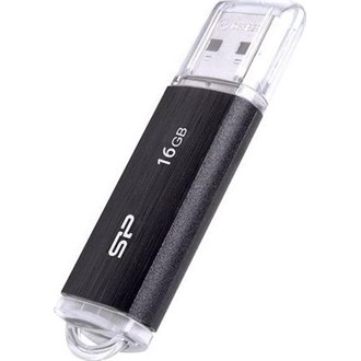 Silicon Power 16GB Ultima U02 USB-A 2.0 pendrive BOX fekete