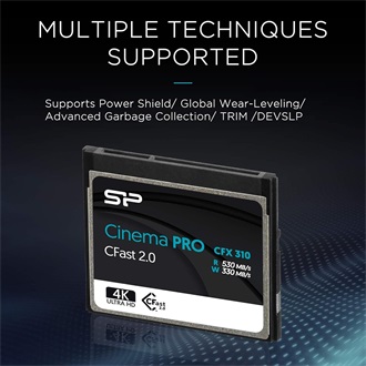 Silicon Power 256GB Cinema Pro Compact Flash CFast 2.0 memóriakártya BOX fekete