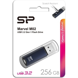Silicon Power 256GB Marvel M02 USB-A 3.2 Gen1 pendrive BOX kék