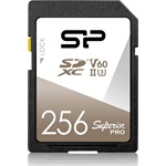 Silicon Power 256GB Superior Pro UHS-II Class10 U3 V60 vízálló ütésálló SDXC memóriakártya BOX fekete