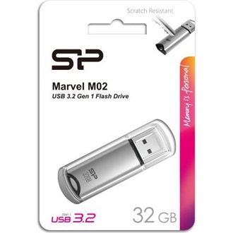 Silicon Power 32GB Marvel M02 USB-A 3.2 Gen1 pendrive BOX ezüst