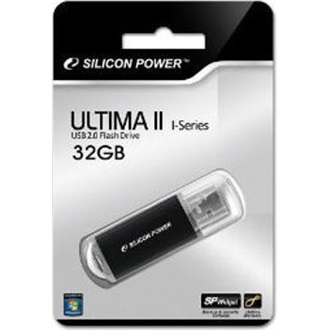 Silicon Power 32GB Ultima II-I USB-A 2.0 pendrive BOX fekete