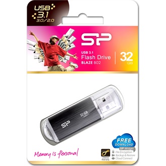Silicon Power 32GB Ultima U02 USB-A 2.0 pendrive BOX fekete