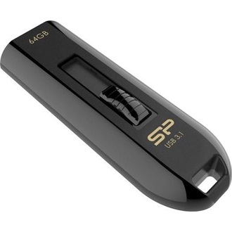Silicon Power 64GB Blaze B21 USB 3.2 Gen 1 pendrive BOX fekete