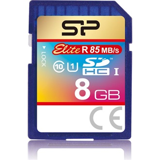 Silicon Power 8GB Elite UHS-1 Class10 U1 SDHC memóriakártya BOX kék