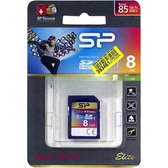 Silicon Power 8GB Elite UHS-1 Class10 U1 SDHC memóriakártya BOX kék