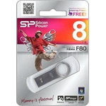 Silicon Power 8GB Firma F80 USB-A 2.0 pendrive BOX ezüst