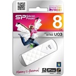 Silicon Power 8GB Ultima U03 USB-A 2.0 pendrive BOX fehér