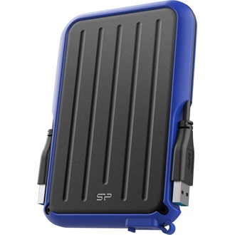 Silicon Power Armor A66 1TB USB3.2 Gen1 A 2,5" vízálló ütésálló külső HDD kék-fekete