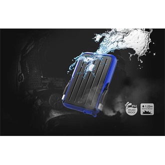 Silicon Power Armor A66 2TB USB3.2 Gen1 A 2,5" vízálló ütésálló külső HDD kék-fekete