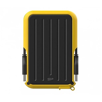Silicon Power Armor A66 2TB USB3.2 Gen1 A 2,5" vízálló ütésálló külső HDD sárga-fekete
