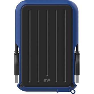 Silicon Power Armor A66 4TB USB-A 3.2 Gen1 2,5" vízálló ütésálló külső HDD fekete-kék