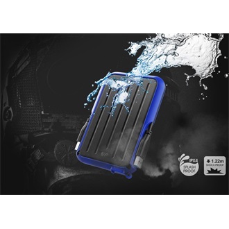 Silicon Power Armor A66 4TB USB-A 3.2 Gen1 2,5" vízálló ütésálló külső HDD fekete-kék
