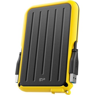 Silicon Power Armor A66 5TB USB3.2 Gen1 A 2,5" vízálló ütésálló külső HDD fekete-sárga