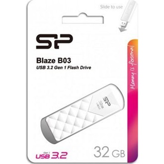 Silicon Power 32GB Blaze B03 USB 3.2 Gen 1 pendrive BOX fehér