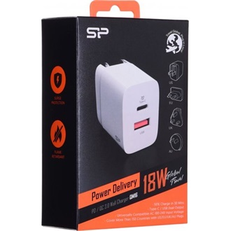 Silicon Power Boost Charger QM16 Travel 20W univerzális hálózati töltő adapter fehér
