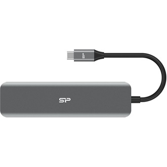 Silicon Power Boost SU20 7-in-1 7-port USB-C dokkoló szürke
