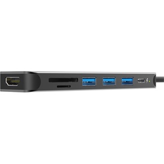 Silicon Power Boost SU20 7-in-1 7-port USB-C dokkoló szürke