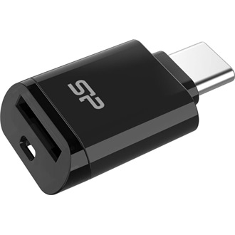 Silicon Power C200 USB-C microSDXC kártyaolvasó fekete