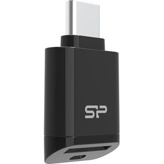 Silicon Power C200 USB-C microSDXC kártyaolvasó fekete