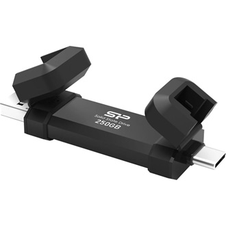 Silicon Power Marvel Xtreme DS72 250GB USB-A/C 3.2 Gen2 M.2 2242 külső SSD fekete