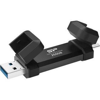 Silicon Power Marvel Xtreme DS72 250GB USB-A/C 3.2 Gen2 M.2 2242 külső SSD fekete