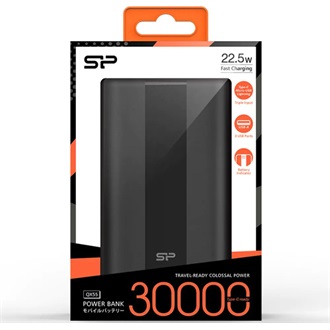 Silicon Power QX55 30000mAh LiPo powerbank fekete (QC3.0)