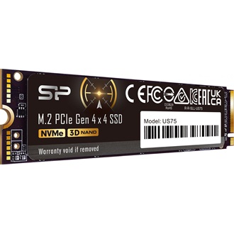 Silicon Power US75 2TB PCIe x4 (4.0) NVMe M.2 2280 SSD fekete