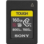Sony 160GB TOUGH vízálló ütésálló Compact Flash CFexpress A memóriakártya BOX fekete