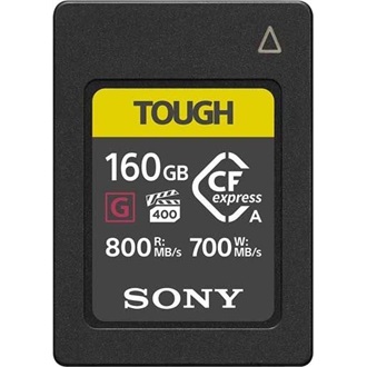 Sony 160GB TOUGH vízálló ütésálló Compact Flash CFexpress A memóriakártya BOX fekete