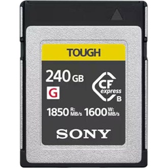 Sony 240GB Tough vízálló ütésálló Compact Flash CFexpress B memóriakártya BOX szürke