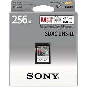Sony 256GB SF-G2M UHS-II Class10 U3 V60 vízálló SDXC memóriakártya BOX fekete