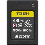 Sony 480GB TOUGH vízálló ütésálló Compact Flash CFexpress A memóriakártya BOX fekete