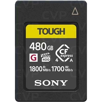 Sony 480GB TOUGH vízálló ütésálló Compact Flash CFexpress A memóriakártya BOX fekete