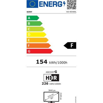 Sony 85" KD85X80LAEP 4K UHD Smart LED TV