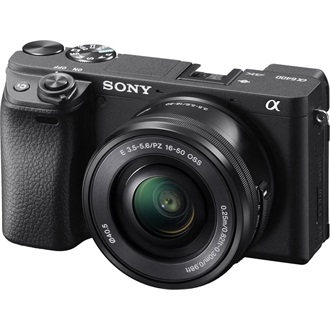Sony Alpha 6400 digitális fényképezőgép fekete + E PZ 16-50mm f/3.5-5.6 OSS objektív KIT