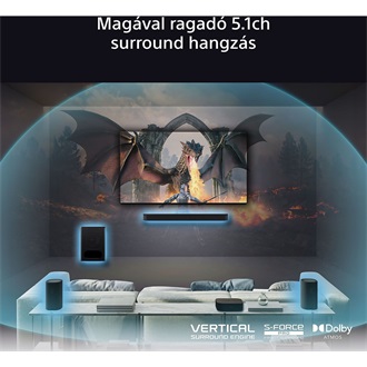 Sony HT-S60 BRAVIA Theatre System 6 5.1 hangprojektor fekete