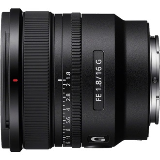 Sony FE 16mm F1.8 G objektív fekete
