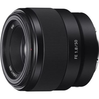 Sony FE 50mm f/1.8 fényképezőgép optika fekete