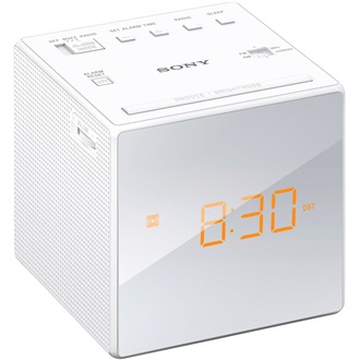 Sony ICFC1W digitális ébresztőóra FM rádióval fehér