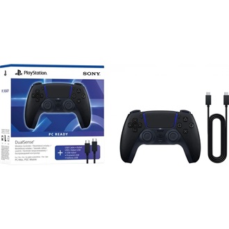 Sony PlayStation 5 DualSense Bluetooth / USB-C gamepad játékvezérlő fekete (Midnight Black)