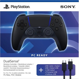 Sony PlayStation 5 DualSense Bluetooth / USB-C gamepad játékvezérlő fekete (Midnight Black)