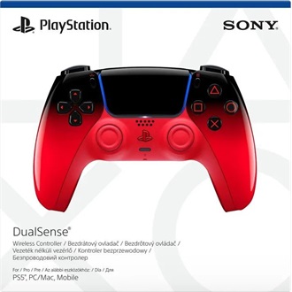 Sony PlayStation 5 DualSense Bluetooth / USB-C gamepad piros-fekete (Techno Red)