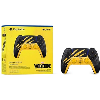 Sony PlayStation 5 DualSense Marvel`s Wolverine Battle Yellow Limited Edition Bluetooth / USB-C gamepad sárga-fekete