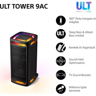 Sony ULT TOWER 9AC Party Speaker 2.1 hangszóró fekete