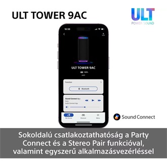 Sony ULT TOWER 9AC Party Speaker 2.1 hangszóró fekete