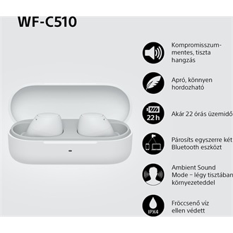 Sony WFC510W.CE7 True Wireless Bluetooth fehér fülhallgató