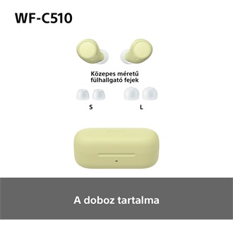Sony WFC510Y.CE7 True Wireless Bluetooth sárga fülhallgató